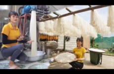 Process Of Making PHO From Rice Grains, How To Prepare Delicious Dishes - Farm Forest Daily Life
