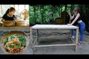 Table design - shelve for utensil, cooking | My daily life